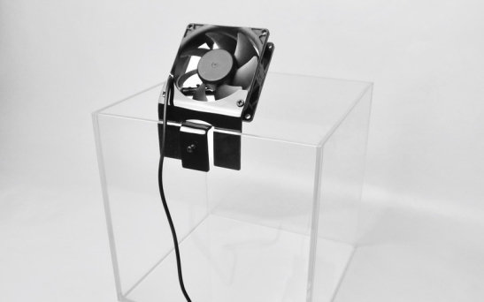 Вентилятор охолодження води RSTcool 150 чорний/прозорий тримач